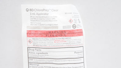 BD 930400 ChloraPrep Clear 3mL Applicator
